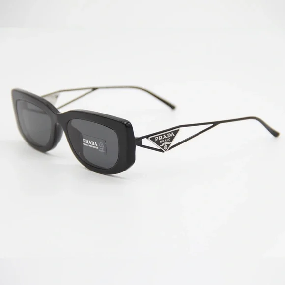 NEW PRADA PR14YS 1AB5S0 UNISEX BLACK EYEWEAR PR 14YS UNISEX SUNGLASSES SPR 14Y - Picture 7 of 15
